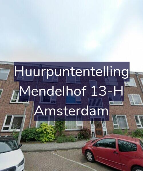 Foto gevel Huurpuntentelling voor Mendelhof 13-H, Amsterdam