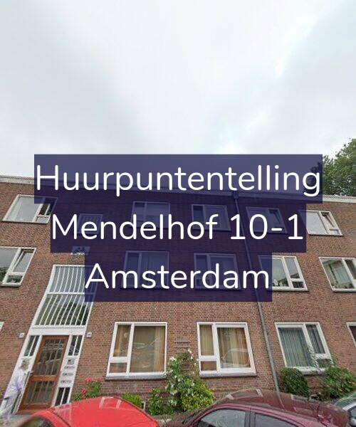 Foto gevel Huurpuntentelling voor Mendelhof 10-1, Amsterdam