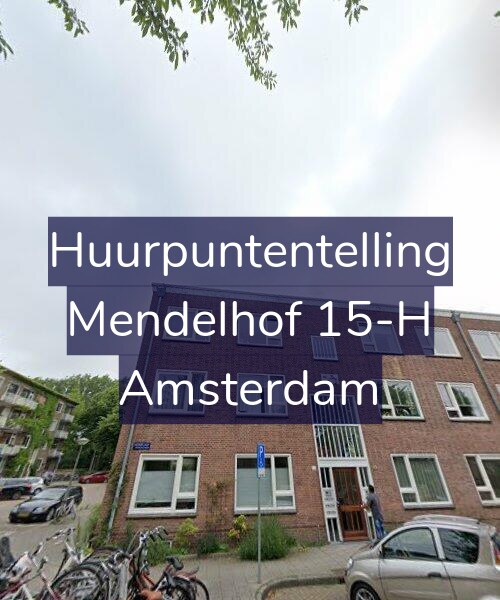 Foto gevel Huurpuntentelling voor Mendelhof 15-H, Amsterdam
