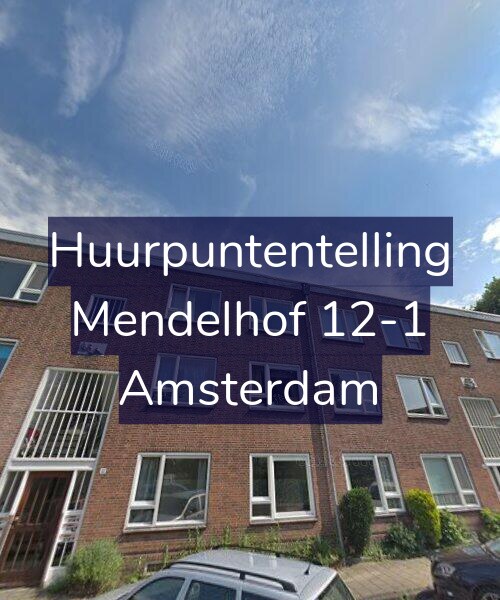 Foto gevel Huurpuntentelling voor Mendelhof 12-1, Amsterdam