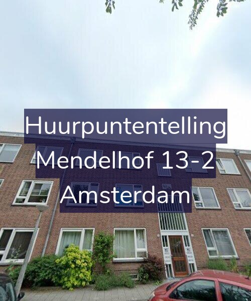 Foto gevel Huurpuntentelling voor Mendelhof 13-2, Amsterdam