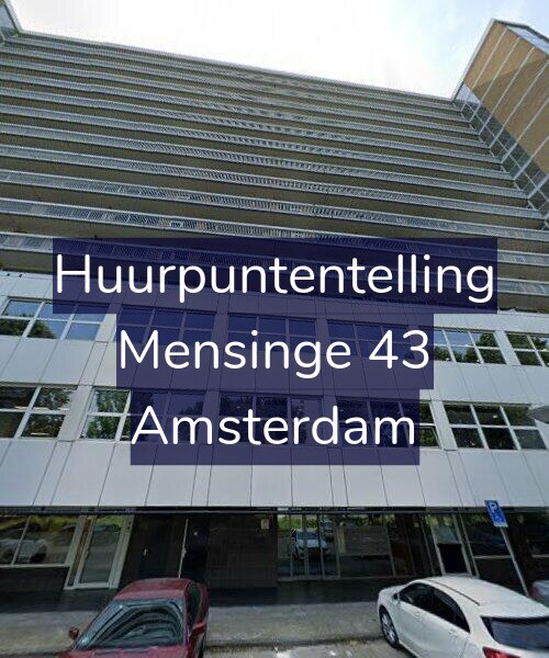 Foto gevel Huurpuntentelling voor Mensinge 43, Amsterdam