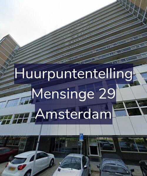 Foto gevel Huurpuntentelling voor Mensinge 29, Amsterdam