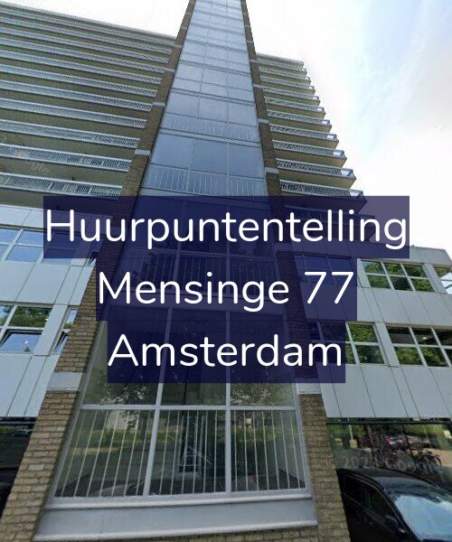 Foto gevel Huurpuntentelling voor Mensinge 77, Amsterdam