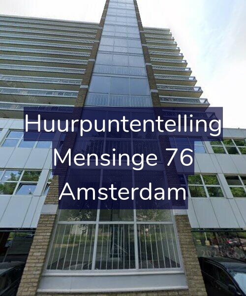 Foto gevel Huurpuntentelling voor Mensinge 76, Amsterdam