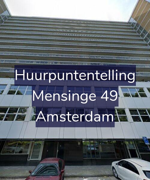 Foto gevel Huurpuntentelling voor Mensinge 49, Amsterdam