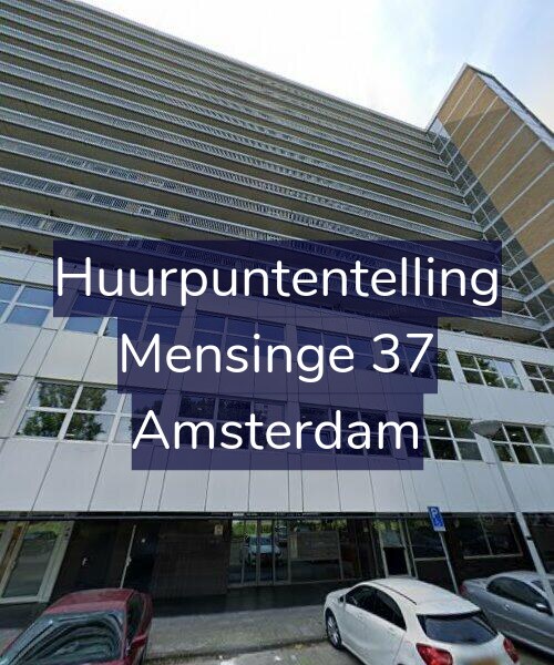 Foto gevel Huurpuntentelling voor Mensinge 37, Amsterdam