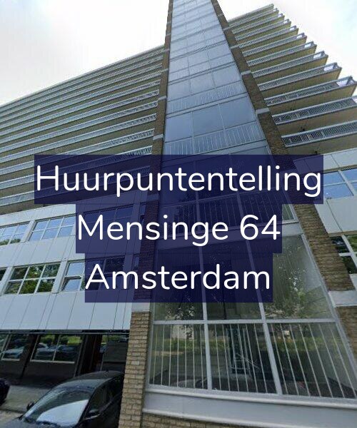 Foto gevel Huurpuntentelling voor Mensinge 64, Amsterdam