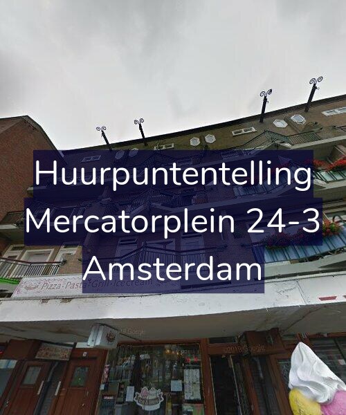 Foto gevel Huurpuntentelling voor Mercatorplein 24-3, Amsterdam