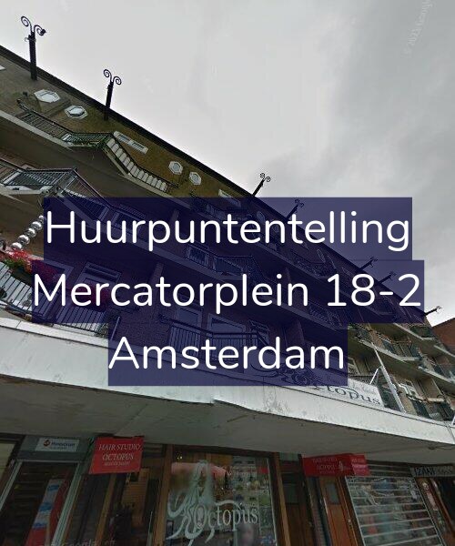 Foto gevel Huurpuntentelling voor Mercatorplein 18-2, Amsterdam