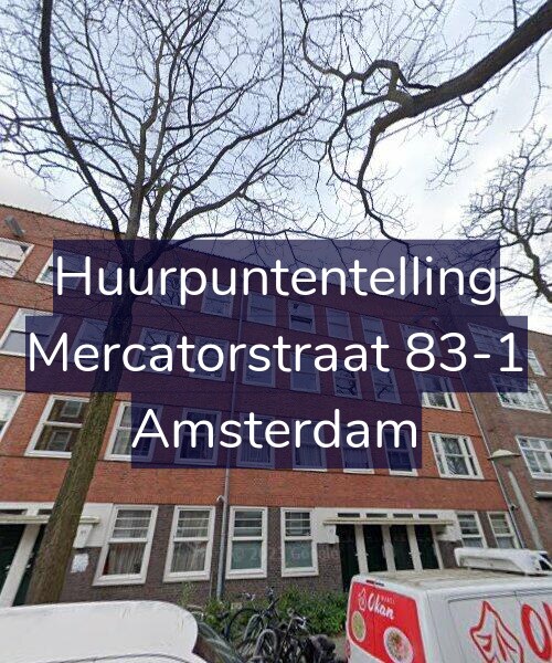 Foto gevel Huurpuntentelling voor Mercatorstraat 83-1, Amsterdam