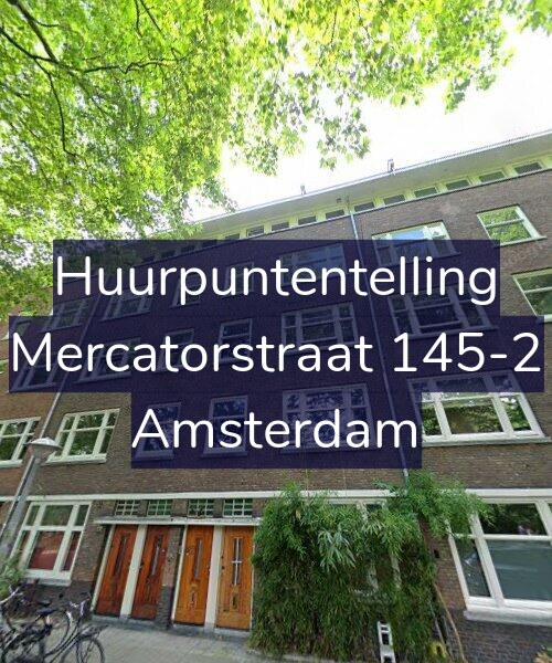 Foto gevel Huurpuntentelling voor Mercatorstraat 145-2, Amsterdam