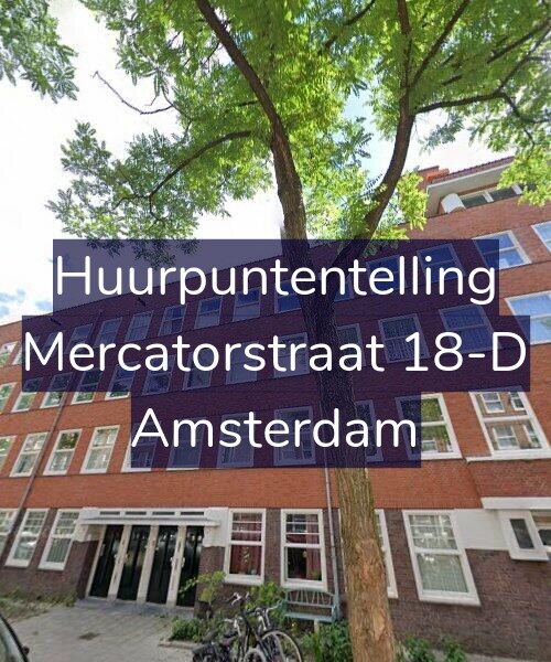 Foto gevel Huurpuntentelling voor Mercatorstraat 18-D, Amsterdam