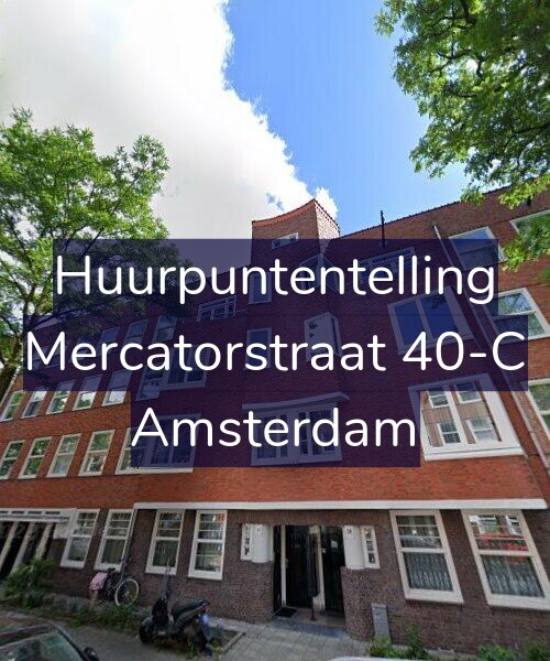 Foto gevel Huurpuntentelling voor Mercatorstraat 40-C, Amsterdam