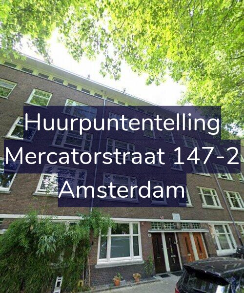 Foto gevel Huurpuntentelling voor Mercatorstraat 147-2, Amsterdam