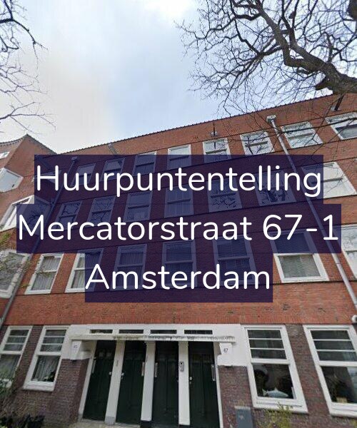 Foto gevel Huurpuntentelling voor Mercatorstraat 67-1, Amsterdam