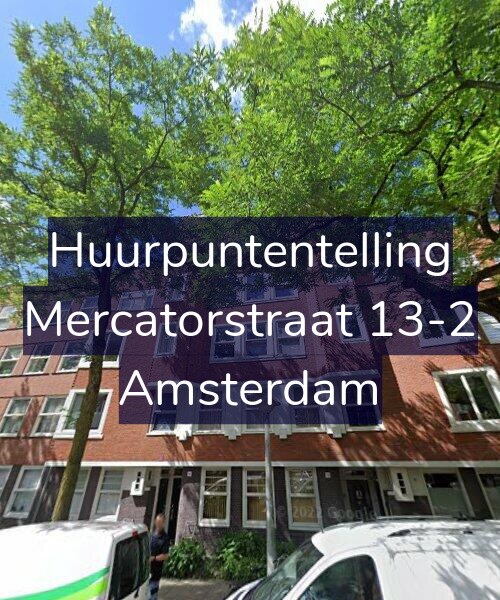 Foto gevel Huurpuntentelling voor Mercatorstraat 13-2, Amsterdam