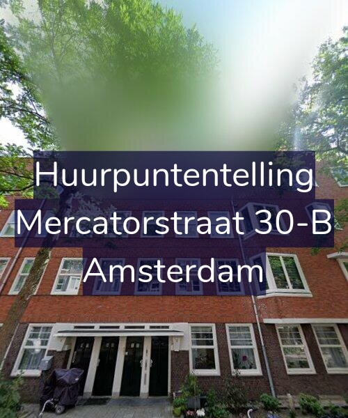 Foto gevel Huurpuntentelling voor Mercatorstraat 30-B, Amsterdam