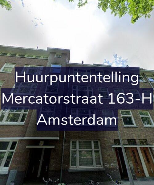 Foto gevel Huurpuntentelling voor Mercatorstraat 163-H, Amsterdam