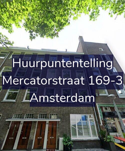 Foto gevel Huurpuntentelling voor Mercatorstraat 169-3, Amsterdam