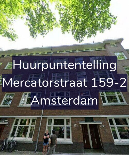 Foto gevel Huurpuntentelling voor Mercatorstraat 159-2, Amsterdam