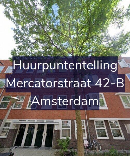 Foto gevel Huurpuntentelling voor Mercatorstraat 42-B, Amsterdam