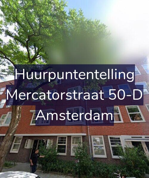 Foto gevel Huurpuntentelling voor Mercatorstraat 50-D, Amsterdam