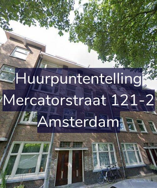 Foto gevel Huurpuntentelling voor Mercatorstraat 121-2, Amsterdam