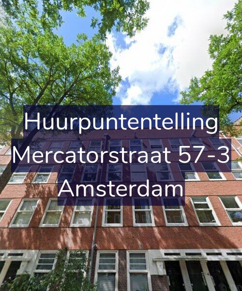 Foto gevel Huurpuntentelling voor Mercatorstraat 57-3, Amsterdam