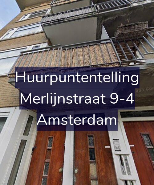 Foto gevel Huurpuntentelling voor Merlijnstraat 9-4, Amsterdam