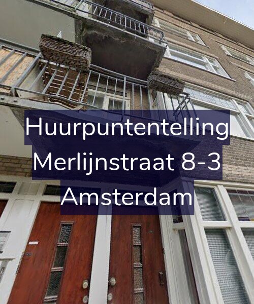 Foto gevel Huurpuntentelling voor Merlijnstraat 8-3, Amsterdam