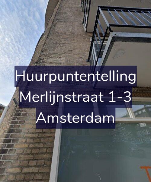 Foto gevel Huurpuntentelling voor Merlijnstraat 1-3, Amsterdam