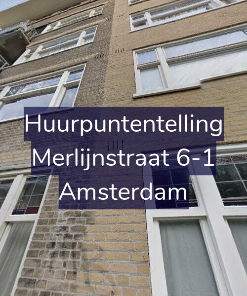 Foto gevel Huurpuntentelling voor Merlijnstraat 6-1, Amsterdam