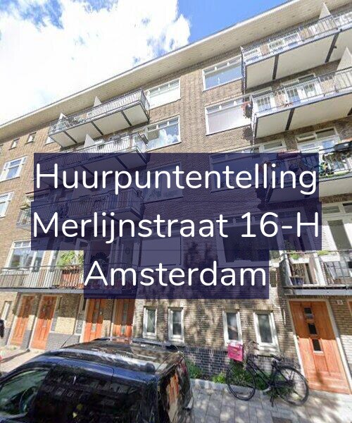 Foto gevel Huurpuntentelling voor Merlijnstraat 16-H, Amsterdam