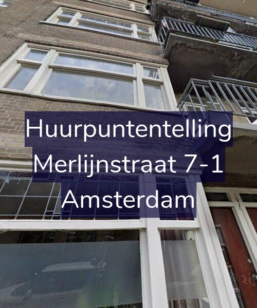 Foto gevel Huurpuntentelling voor Merlijnstraat 7-1, Amsterdam