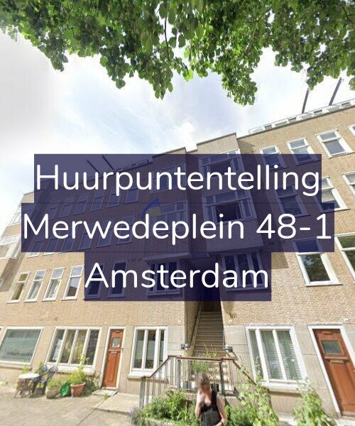 Foto gevel Huurpuntentelling voor Merwedeplein 48-1, Amsterdam
