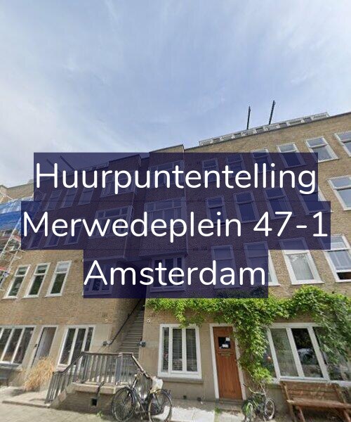 Foto gevel Huurpuntentelling voor Merwedeplein 47-1, Amsterdam
