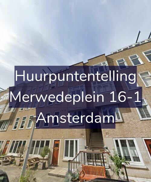 Foto gevel Huurpuntentelling voor Merwedeplein 16-1, Amsterdam