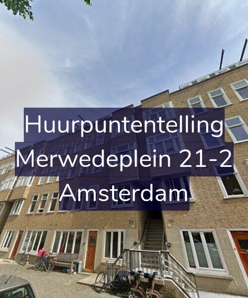 Foto gevel Huurpuntentelling voor Merwedeplein 21-2, Amsterdam