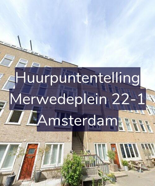 Foto gevel Huurpuntentelling voor Merwedeplein 22-1, Amsterdam