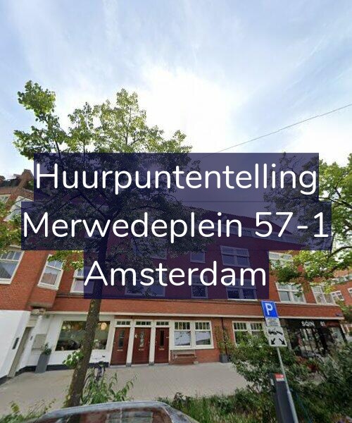 Foto gevel Huurpuntentelling voor Merwedeplein 57-1, Amsterdam