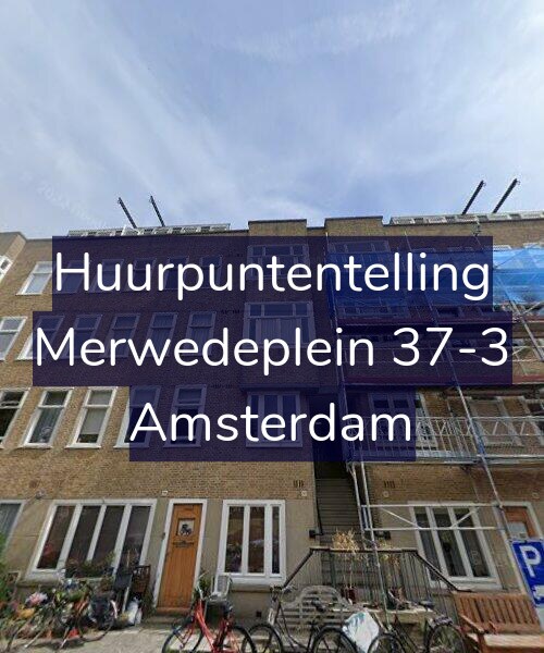 Foto gevel Huurpuntentelling voor Merwedeplein 37-3, Amsterdam