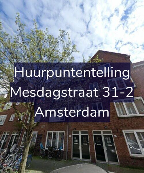 Foto gevel Huurpuntentelling voor Mesdagstraat 31-2, Amsterdam