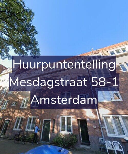 Foto gevel Huurpuntentelling voor Mesdagstraat 58-1, Amsterdam