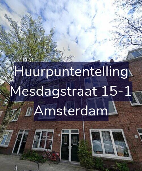 Foto gevel Huurpuntentelling voor Mesdagstraat 15-1, Amsterdam