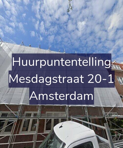 Foto gevel Huurpuntentelling voor Mesdagstraat 20-1, Amsterdam
