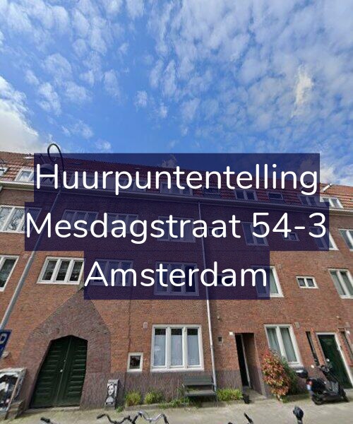 Foto gevel Huurpuntentelling voor Mesdagstraat 54-3, Amsterdam
