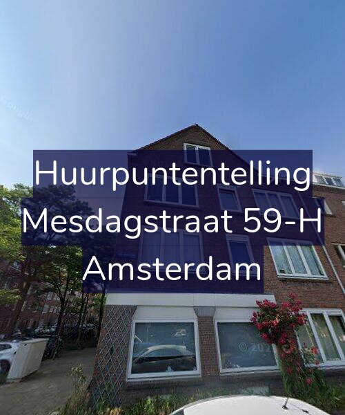Foto gevel Huurpuntentelling voor Mesdagstraat 59-H, Amsterdam