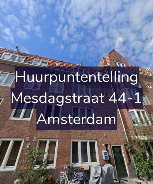 Foto gevel Huurpuntentelling voor Mesdagstraat 44-1, Amsterdam
