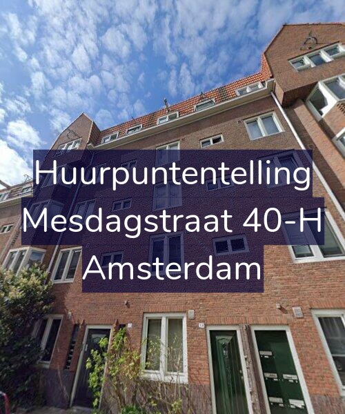 Foto gevel Huurpuntentelling voor Mesdagstraat 40-H, Amsterdam